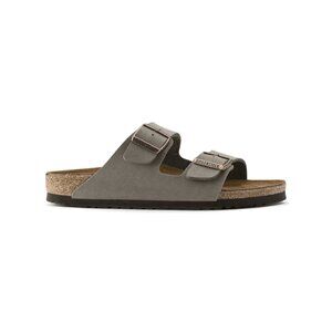 Birkenstock Arizona Birkibuc Stone Leather Unisex Sandal